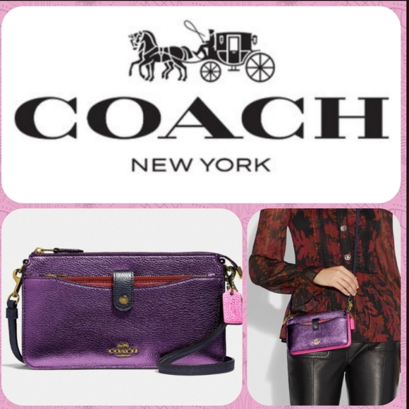 💜New Coach Noah Pop up messenger in colorblock - Picture 2 of 4